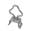 hot dip galvanized steel pole bracket with plum hook for drop cable with s fastening clamps, suspension clamps