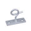 ftth drop cable clamp bracket with c hook, 180degree rotate with drop wire clamps, s type fixing parts