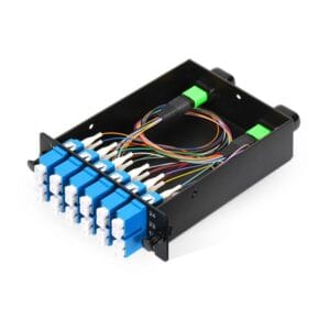 metal mpo 4lc cassette 24 connectors lc/upc single mode pigtail and dapters