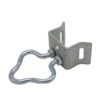 hot dip galvanized steel pole bracket with plum hook for drop cable with s fastening clamps, suspension clamps