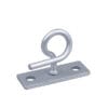 ftth drop cable clamp bracket with c hook, 180degree rotate with drop wire clamps, s type fixing parts