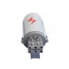 4 port metal aluminum joint box with steel strips opgw cable, 72 cores fiber splicing with splice cassette, pole mount, tower mount