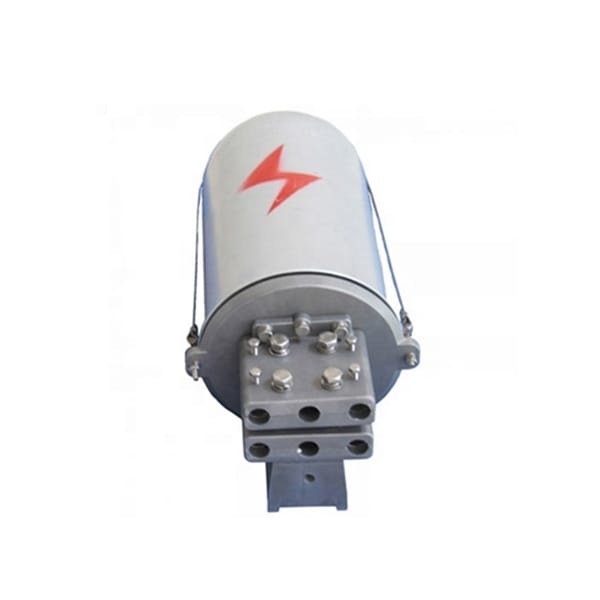 4 port metal aluminum joint box with steel strips opgw cable, 72 cores fiber splicing with splice cassette, pole mount, tower mount