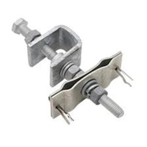 hot dip galvanized downlead double suspension clamp to tower for opgw cable