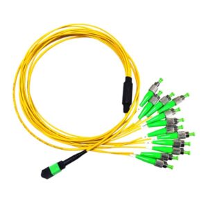 12 Fiber MPO To FC APC Breakout Cable