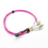mpo 12 apc to lc 40gb breakout cable singlemode yellow 3mm os2 9/125um