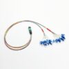 24 Fibers MPO APC To LC UPC Patchcord SM Blue 0.6Meter
