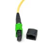 custom 12 fiber mpo apc to 12 sc apc connectors breakout cable assembly 2.0mm 3.0mm lszh yellow