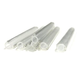 2x3mm ftth drop cable fiber joint sleeve with one steel rod 1.0mm, tube length 60mm, clear polyelefin