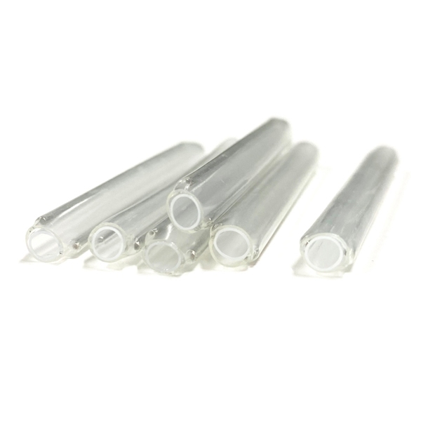 2x3mm ftth drop cable fiber joint sleeve with one steel rod 1.0mm, tube length 60mm, clear polyelefin