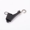 Plastic Black Adjustable Tension Wire Clamp For Figure 8 Cable with Metal S Hook
