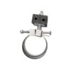 adss suspension clamp to downlead cable to pole with stainless steel straps, custom pole