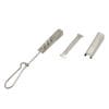 ss304 stainless steel drop wire clamp for 2x5mm ftth cable with open hook