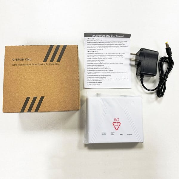 fiber ont xpon onu 1ge 1fe catv for optical line terminal package