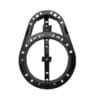 Oval Plastic Cable Storage Bracket Black, Hanging On Steel Wire, High Impact Pp Material
