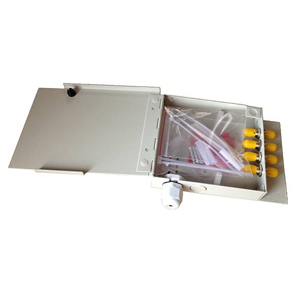 ftb104 fiber termination box with st adapters and igtails