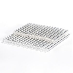 ftth flat drop cable splicing sleeves 45mm 1.0mm steel rib, clear inner tube diamter 3.5mm eva, 50pcs/pack