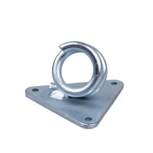 ftth anchor clamps triangle with metal ring hook, 1.2kn breaking load, self locking design