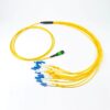 mpo apc 12 fiber to lc pc fanout cable singlemode yellow 3mm os2 9125um