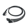 outdoor odva mpo 12 to lc patch cord cable fanout 2.0mm pigtails in black