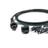 outdoor odva mpo 12 to lc patch cord cable fanout 2.0mm pigtails in black