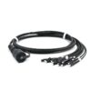 outdoor odva mpo 12 to lc patch cord cable fanout 2.0mm pigtails in black