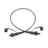 ip67 odva mpo patch cord pre terminated with 7.0mm armored cable drum black lszh, base 8 fiber