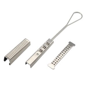 stainless constant tension hose clamps for ftth flat drop cable ss201,1.2kn