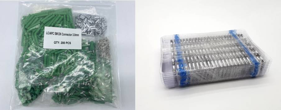 pack type of fiber connectors