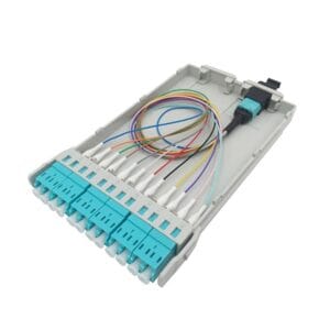 24 fibers mpo/m to lc/pc fanout 0.9mm 30cm patch cable om3 multimode