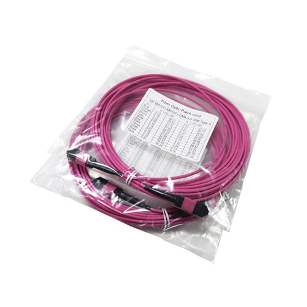 QSFP 400G 8 Fibers MTP Patch Cord OM4 10Meter