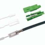 optical sc apc connector 2.0mm, sm integrated body head with dust cap for duct pipeline pulling