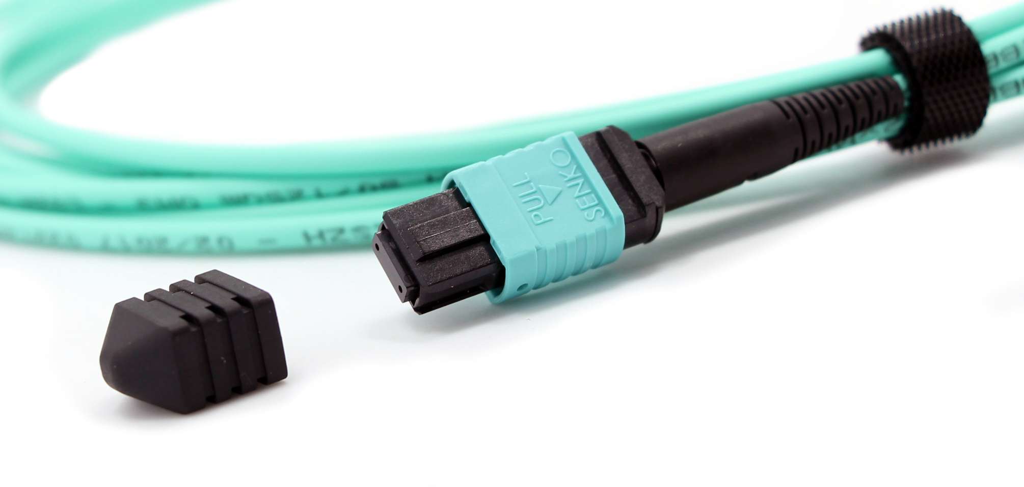 SENKO MPO 12 Fiber Female Connector Patch Cable OM3-300 MM