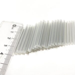 high shrink colored single fiber protection sleeve fiber optic, tube length 45mm, 0.8mm ss304 stainless steel reinforcement, iod after recovery 2.0mm