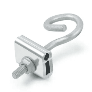 metal splint clamp with open hook, aluminum breacket blots and hex nut