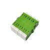 lc adapter 4 ways with internal shutter, anti laser protection, sm green