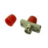 fc adapter rectangular type with mounting holes for odf patch panel, simplex, pc/upc/apc, red dust protection cap