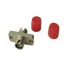 fc adapter rectangular type with mounting holes for odf patch panel, simplex, pc/upc/apc, red dust protection cap