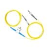 sma905 inline variable optical attenuator,manual adjust 0 65db,single mode yellow 3.0mm fiber optic cable