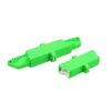 r&m e2k connector adapter, simplex, apc os2 9/125um, plastic pei material, female to female