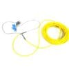 multi fiber 8 cores sc to mu patch cord,sm 9 125um, fan out colored pigtails 900um 50cm with sprial buffer tube