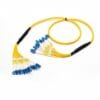 12 cores distribution cable fibre patch leads,6.0mm yellow lszh sm,fanout cable 0.9mm 30cm optical fiber pigtails lc/upc to lc/upc blue