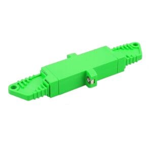 r&m e2k connector adapter, simplex, apc os2 9/125um, plastic pei material, female to female