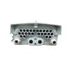 4 buckles gray outdoor fiber distribution cabinet ip65 wall mount, suitable for 1x16 sc splitter, 2x32 lc splitter