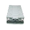 4 buckles gray outdoor fiber distribution cabinet ip65 wall mount, suitable for 1x16 sc splitter, 2x32 lc splitter