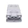 durable outdoor fiber distribution box load with 24 sc adapters, fiber pigtails, wall mount, white abs
