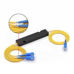 singe mode fiber cable coupler 1x2 10 90 unbalanced cable splitter, with sc connectors, dual window