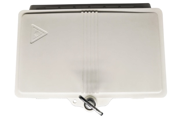 2 port sc ofc termination box, outdoor fiber splice box wall mount with splice tray