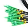 12 core armored patch cable lc apc lc apc single mode g.657 opnr riser, 2.5 mts, outdoor tpu sheath