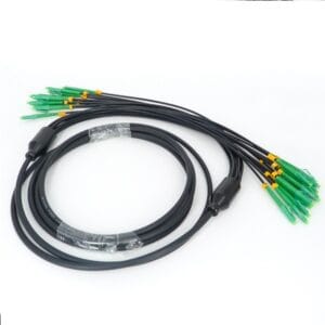 12 core armored patch cable lc apc lc apc single mode g.657 opnr riser, 2.5 mts, outdoor tpu sheath